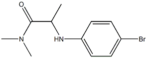 2-[(4-bromophenyl)amino]-N,N-dimethylpropanamide Structure