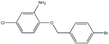 2-[(4-bromophenyl)methoxy]-5-chloroaniline 구조식 이미지