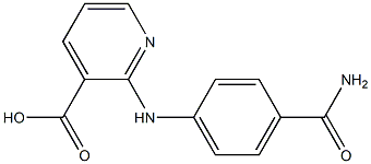 2-[(4-carbamoylphenyl)amino]pyridine-3-carboxylic acid Structure