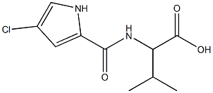 2-[(4-chloro-1H-pyrrol-2-yl)formamido]-3-methylbutanoic acid Structure