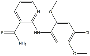 2-[(4-chloro-2,5-dimethoxyphenyl)amino]pyridine-3-carbothioamide Structure