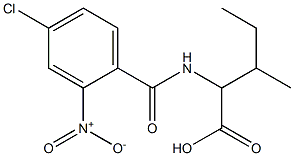 2-[(4-chloro-2-nitrophenyl)formamido]-3-methylpentanoic acid Structure