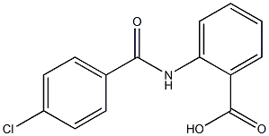 2-[(4-chlorobenzene)amido]benzoic acid Structure