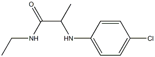 2-[(4-chlorophenyl)amino]-N-ethylpropanamide 구조식 이미지