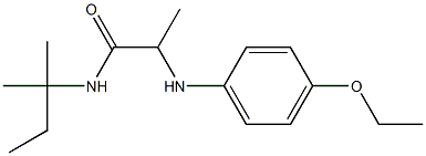 2-[(4-ethoxyphenyl)amino]-N-(2-methylbutan-2-yl)propanamide 구조식 이미지