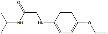 2-[(4-ethoxyphenyl)amino]-N-(propan-2-yl)acetamide 구조식 이미지