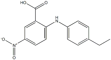 2-[(4-ethylphenyl)amino]-5-nitrobenzoic acid Structure