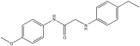 2-[(4-ethylphenyl)amino]-N-(4-methoxyphenyl)acetamide 구조식 이미지