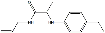 2-[(4-ethylphenyl)amino]-N-(prop-2-en-1-yl)propanamide 구조식 이미지