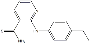2-[(4-ethylphenyl)amino]pyridine-3-carbothioamide 구조식 이미지