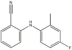 2-[(4-fluoro-2-methylphenyl)amino]benzonitrile 구조식 이미지