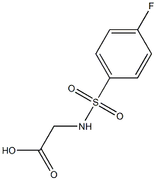 2-[(4-fluorobenzene)sulfonamido]acetic acid 구조식 이미지