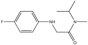 2-[(4-fluorophenyl)amino]-N-methyl-N-(propan-2-yl)acetamide Structure