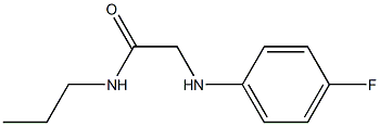 2-[(4-fluorophenyl)amino]-N-propylacetamide Structure