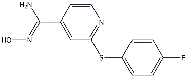 2-[(4-fluorophenyl)sulfanyl]-N'-hydroxypyridine-4-carboximidamide Structure