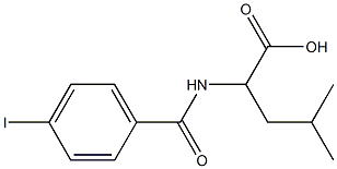 2-[(4-iodophenyl)formamido]-4-methylpentanoic acid 구조식 이미지