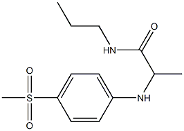 2-[(4-methanesulfonylphenyl)amino]-N-propylpropanamide Structure