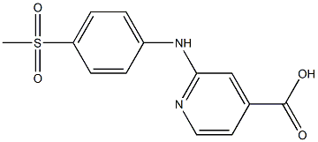 2-[(4-methanesulfonylphenyl)amino]pyridine-4-carboxylic acid 구조식 이미지