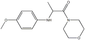 2-[(4-methoxyphenyl)amino]-1-(morpholin-4-yl)propan-1-one Structure