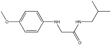 2-[(4-methoxyphenyl)amino]-N-(2-methylpropyl)acetamide 구조식 이미지