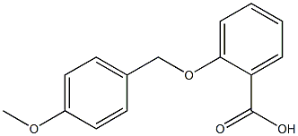 2-[(4-methoxyphenyl)methoxy]benzoic acid 구조식 이미지