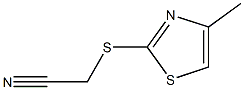 2-[(4-methyl-1,3-thiazol-2-yl)sulfanyl]acetonitrile 구조식 이미지