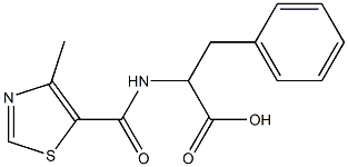 2-[(4-methyl-1,3-thiazol-5-yl)formamido]-3-phenylpropanoic acid Structure