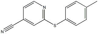 2-[(4-methylphenyl)sulfanyl]pyridine-4-carbonitrile Structure