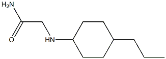 2-[(4-propylcyclohexyl)amino]acetamide Structure