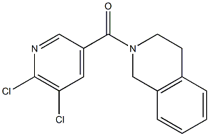 2-[(5,6-dichloropyridin-3-yl)carbonyl]-1,2,3,4-tetrahydroisoquinoline 구조식 이미지