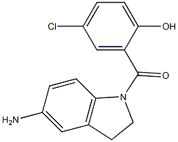 2-[(5-amino-2,3-dihydro-1H-indol-1-yl)carbonyl]-4-chlorophenol Structure