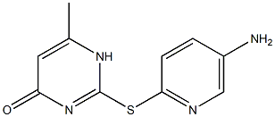 2-[(5-aminopyridin-2-yl)sulfanyl]-6-methyl-1,4-dihydropyrimidin-4-one 구조식 이미지