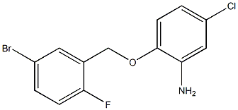 2-[(5-bromo-2-fluorophenyl)methoxy]-5-chloroaniline 구조식 이미지