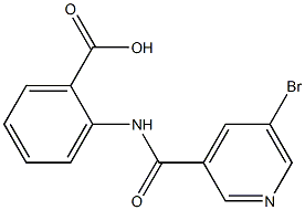 2-[(5-bromopyridine-3-)(methyl)amido]benzoic acid Structure
