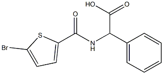 2-[(5-bromothiophen-2-yl)formamido]-2-phenylacetic acid Structure