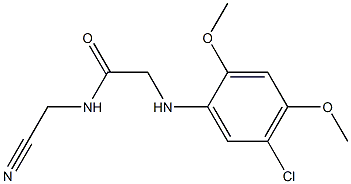 2-[(5-chloro-2,4-dimethoxyphenyl)amino]-N-(cyanomethyl)acetamide Structure