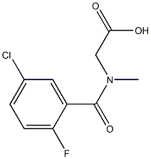 2-[(5-chloro-2-fluorophenyl)-N-methylformamido]acetic acid Structure