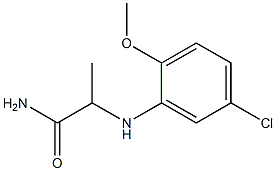 2-[(5-chloro-2-methoxyphenyl)amino]propanamide Structure