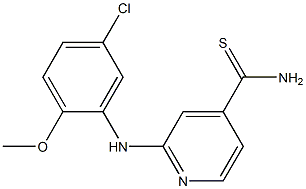 2-[(5-chloro-2-methoxyphenyl)amino]pyridine-4-carbothioamide 구조식 이미지
