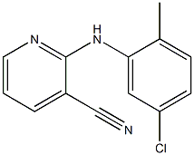 2-[(5-chloro-2-methylphenyl)amino]pyridine-3-carbonitrile 구조식 이미지