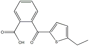 2-[(5-ethylthiophen-2-yl)carbonyl]benzoic acid Structure