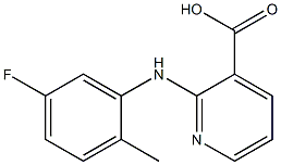 2-[(5-fluoro-2-methylphenyl)amino]pyridine-3-carboxylic acid 구조식 이미지