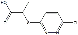 2-[(6-chloropyridazin-3-yl)thio]propanoic acid Structure