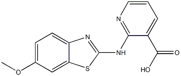 2-[(6-methoxy-1,3-benzothiazol-2-yl)amino]pyridine-3-carboxylic acid 구조식 이미지