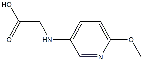 2-[(6-methoxypyridin-3-yl)amino]acetic acid 구조식 이미지