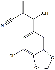 2-[(7-chloro-2H-1,3-benzodioxol-5-yl)(hydroxy)methyl]prop-2-enenitrile Structure