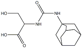 2-[(adamantan-1-ylcarbamoyl)amino]-3-hydroxypropanoic acid 구조식 이미지