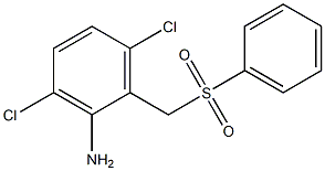 2-[(benzenesulfonyl)methyl]-3,6-dichloroaniline 구조식 이미지