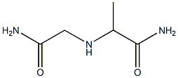 2-[(carbamoylmethyl)amino]propanamide Structure
