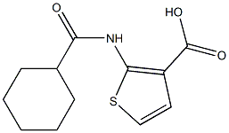 2-[(cyclohexylcarbonyl)amino]thiophene-3-carboxylic acid Structure